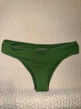 It's Now Cool™ Textured Olive Green Bikini Bottom NWOT